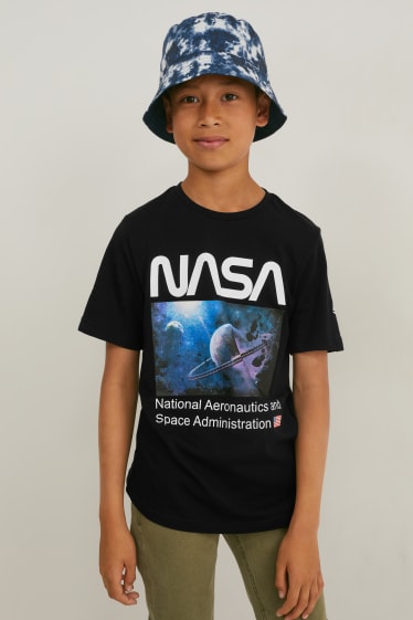 Reverskraag - NASA - T-shirt - zwart
