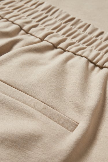 Women - Cloth trousers - straight fit - taupe
