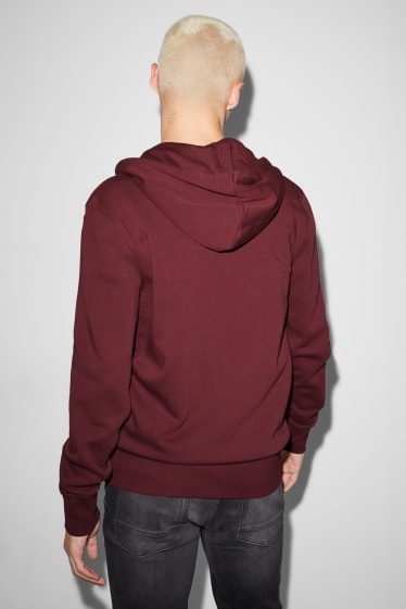 Clockhouse homme - CLOCKHOUSE - sweat à capuche - rouge foncé
