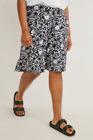 Femmes - Shorts - mid waist - noir / blanc