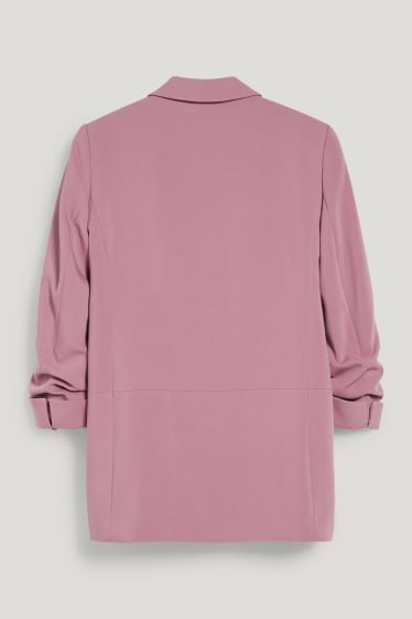 Femmes - Blazer - relaxed fit - rose foncé