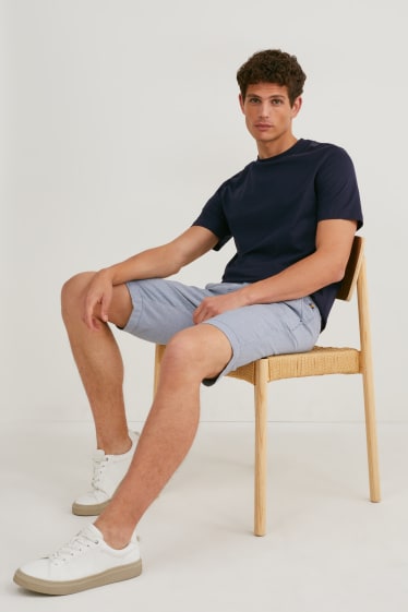 Uomo - T-shirt - blu scuro