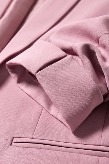 Femmes - Blazer - relaxed fit - rose foncé
