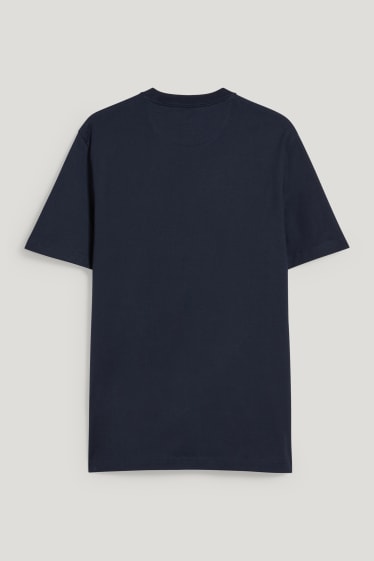 Uomo - T-shirt - blu scuro