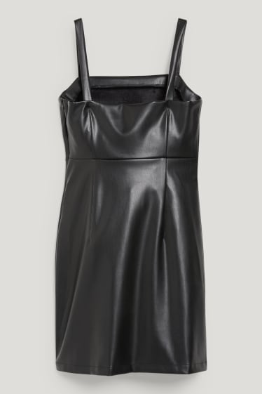 Clockhouse niñas - CLOCKHOUSE - vestido - polipiel - negro