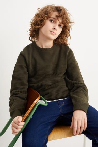 Bambini: - Pullover - verde scuro