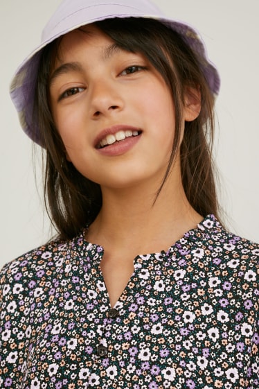 Niñas - Vestido - de flores - multicolor