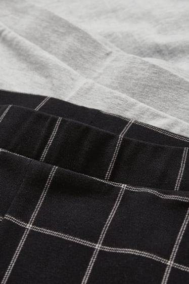 Bambine: - Confezione da 2 - leggings - nero