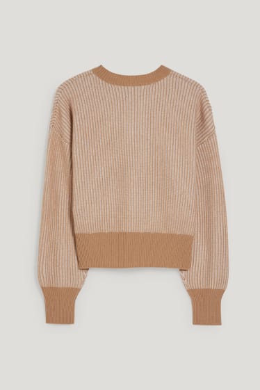 Femmes - Pull en cachemire - marron clair