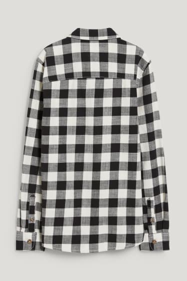 Toddler Boys - Camicia - genderless - a quadretti - nero / grigio