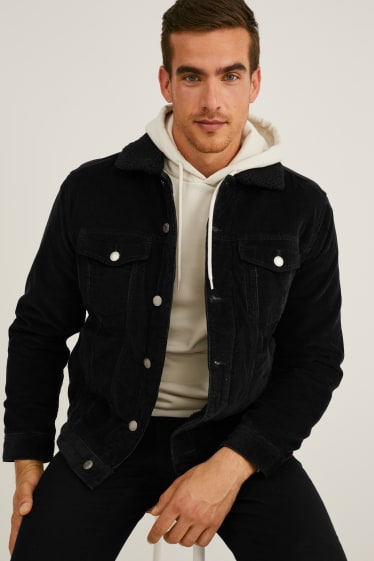 Hommes - Veste de velours - noir
