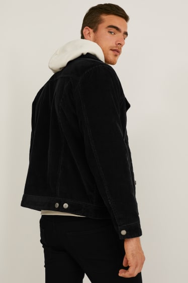 Hommes - Veste de velours - noir