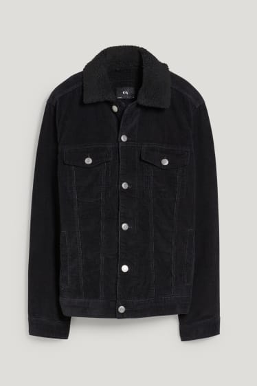 Hommes - Veste de velours - noir