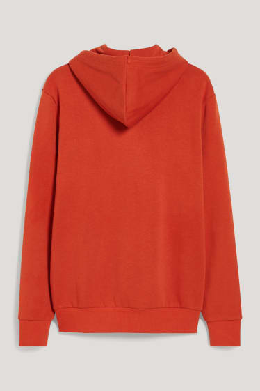 Hombre - Sudadera con capucha - naranja oscuro