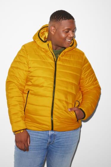 Exclu web - Doudoune à capuche - jaune