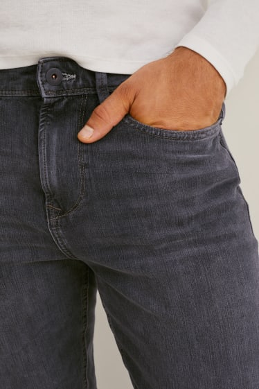 Pánské - Straight jeans - Flex - LYCRA® - z recyklovaného materiálu - džíny - šedé