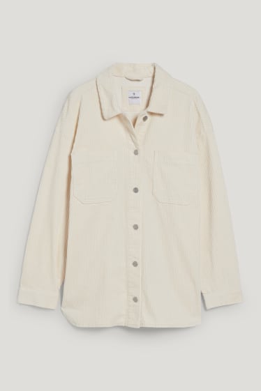 Clockhouse niñas - CLOCKHOUSE - sobrecamisa de pana - blanco roto