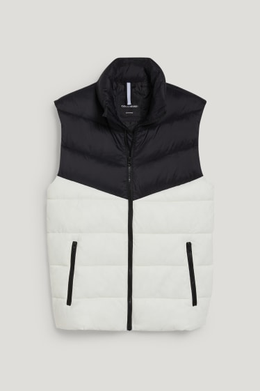Clockhouse homme - CLOCKHOUSE - doudoune sans manche - blanc