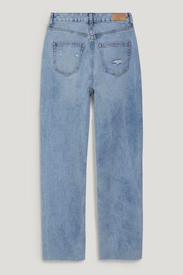 Clockhouse Girls - CLOCKHOUSE - loose fit jeans - high waist - denim-light blue