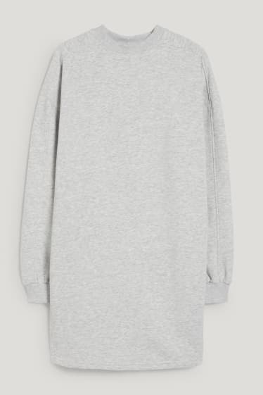 Clockhouse femme - CLOCKHOUSE - robe en molleton - gris clair chiné
