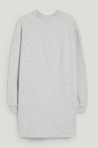 Clockhouse femme - CLOCKHOUSE - robe en molleton - gris clair chiné