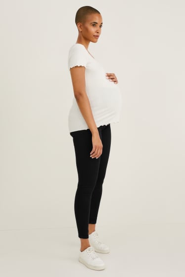 Dames - Zwangerschapsjeans - skinny jeans - zwart