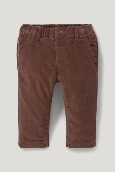 Baby Boys - Corduroy thermobroek voor baby's - donkerbruin