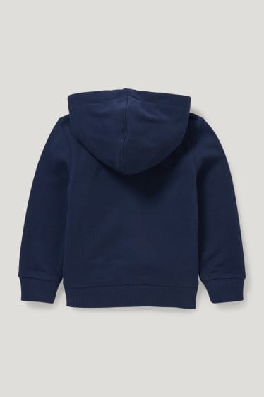Toddler Boys - Zip-through sweatshirt with hood - dark blue