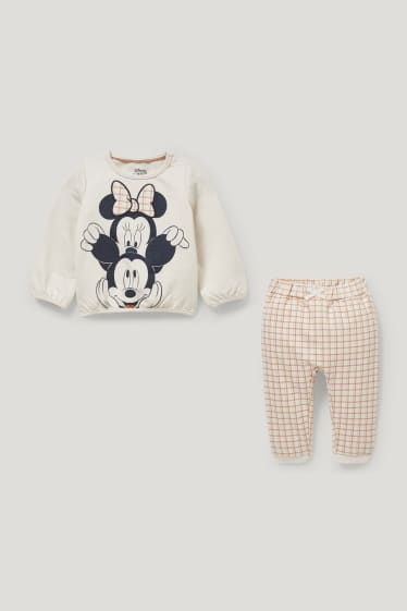 Baby Girls - Disney - Baby-Outfit - 2 teilig - cremefarben