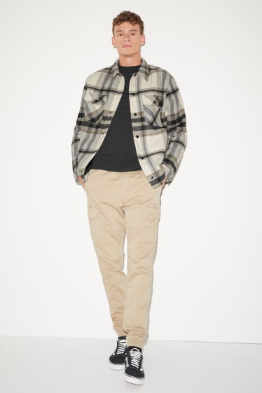 Clockhouse homme - CLOCKHOUSE - veste-chemise - à carreaux - beige