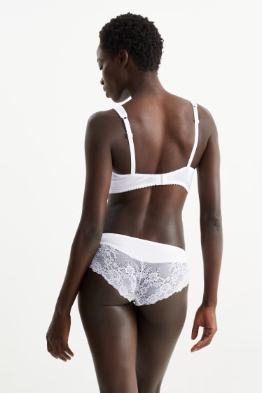 Damen - Multipack 2er - BH mit Bügel - LYCRA® - weiss