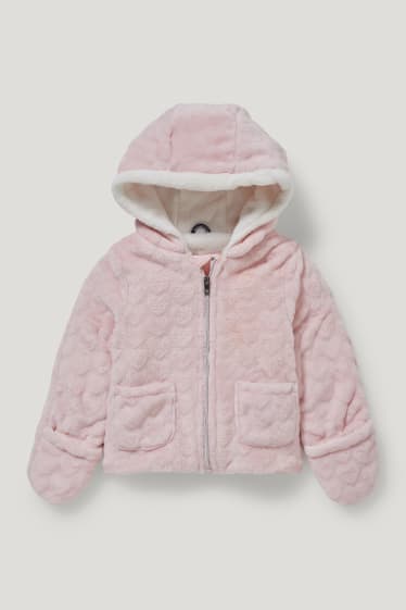 Bebés niñas - Chaqueta para bebé con capucha - rosa