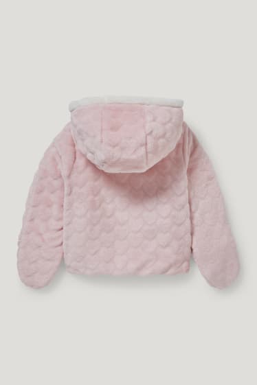 Bebés niñas - Chaqueta para bebé con capucha - rosa