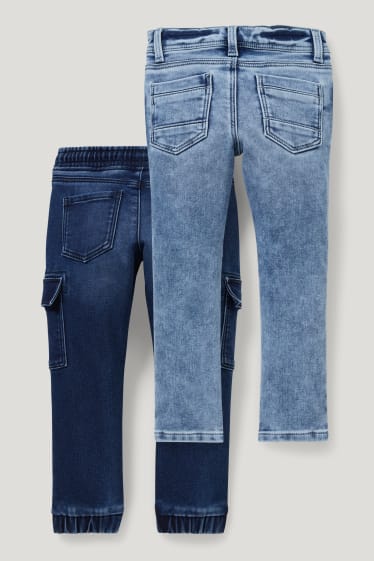 Toddler Boys - Confezione da 2 - straight jeans e skinny jeans - jeans termici - jeans blu