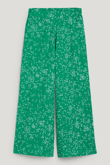 Exclusivo online - CLOCKHOUSE - culotte - high waist - de flores - verde