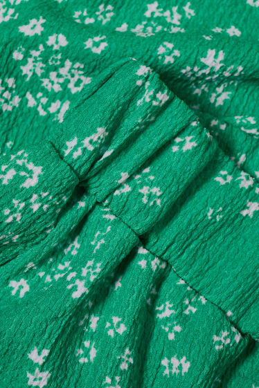 Exclusivo online - CLOCKHOUSE - culotte - high waist - de flores - verde