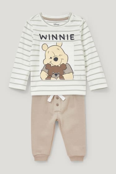 Baby Boys - Winnie the Pooh - completo neonati - 2 pezzi - bianco