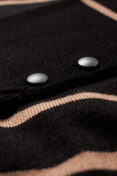 Donna - Vestito in maglia - con LENZING™ ECOVERO™ - a righe - nero