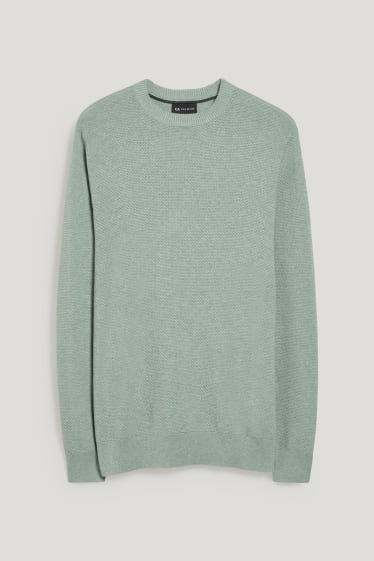 Mężczyźni - Sweter - jasnozielony
