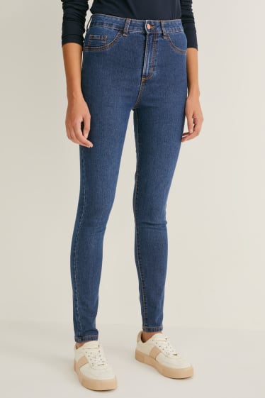 Kobiety - Wielopak, 2 pary - jegging jeans - wysoki stan - LYCRA® - dżins-niebieski