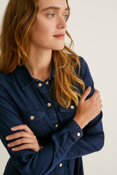 Donna - Vestito di jeans - jeans blu scuro