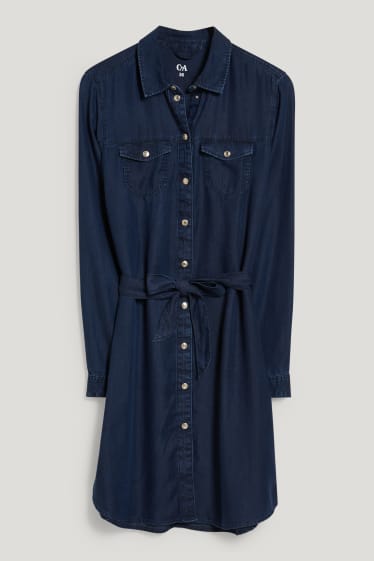 Donna - Vestito di jeans - jeans blu scuro