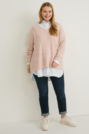 Dames - Trui - roze mix