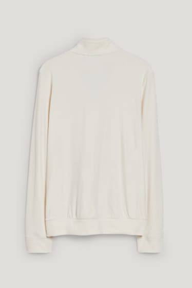 Damen - Basic-Sweatjacke - cremeweiss