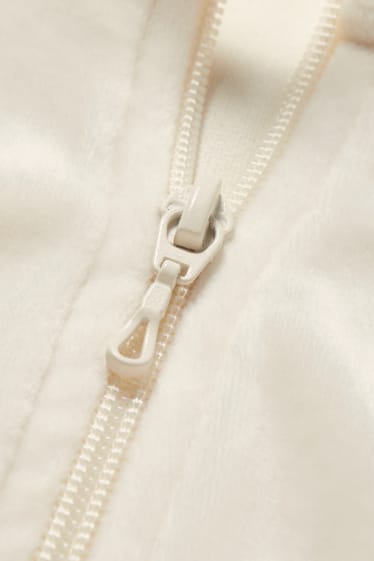 Damen - Basic-Sweatjacke - cremeweiss