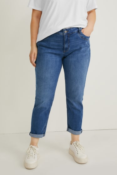 Damen - Slim Jeans - Mid Waist - Bio-Baumwolle - LYCRA® - jeans-blau