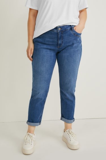 Dames - Slim jeans - mid waist - LYCRA® - jeansblauw