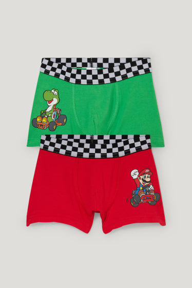 Toddler Boys - Set van 2 - Super Mario - boxershorts - groen