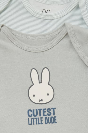 Bébé garçons - Lot de 2 - Miffy - bodys pour bébé - turquoise clair