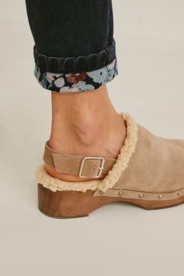 Niñas - Regular jeans con cinturón - vaqueros - gris oscuro